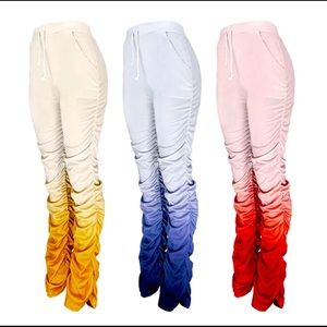 Crop Top with matching Stacked Pants Set